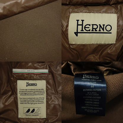 Used ◆Herno Down Jacket Wool Switch PI0074D Women's 44 Brown HERNO [AFA3] [Used] 