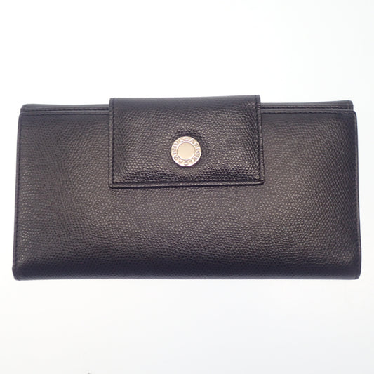 Bulgari long wallet W hook leather BVLGARI [AFI6] [Used] 
