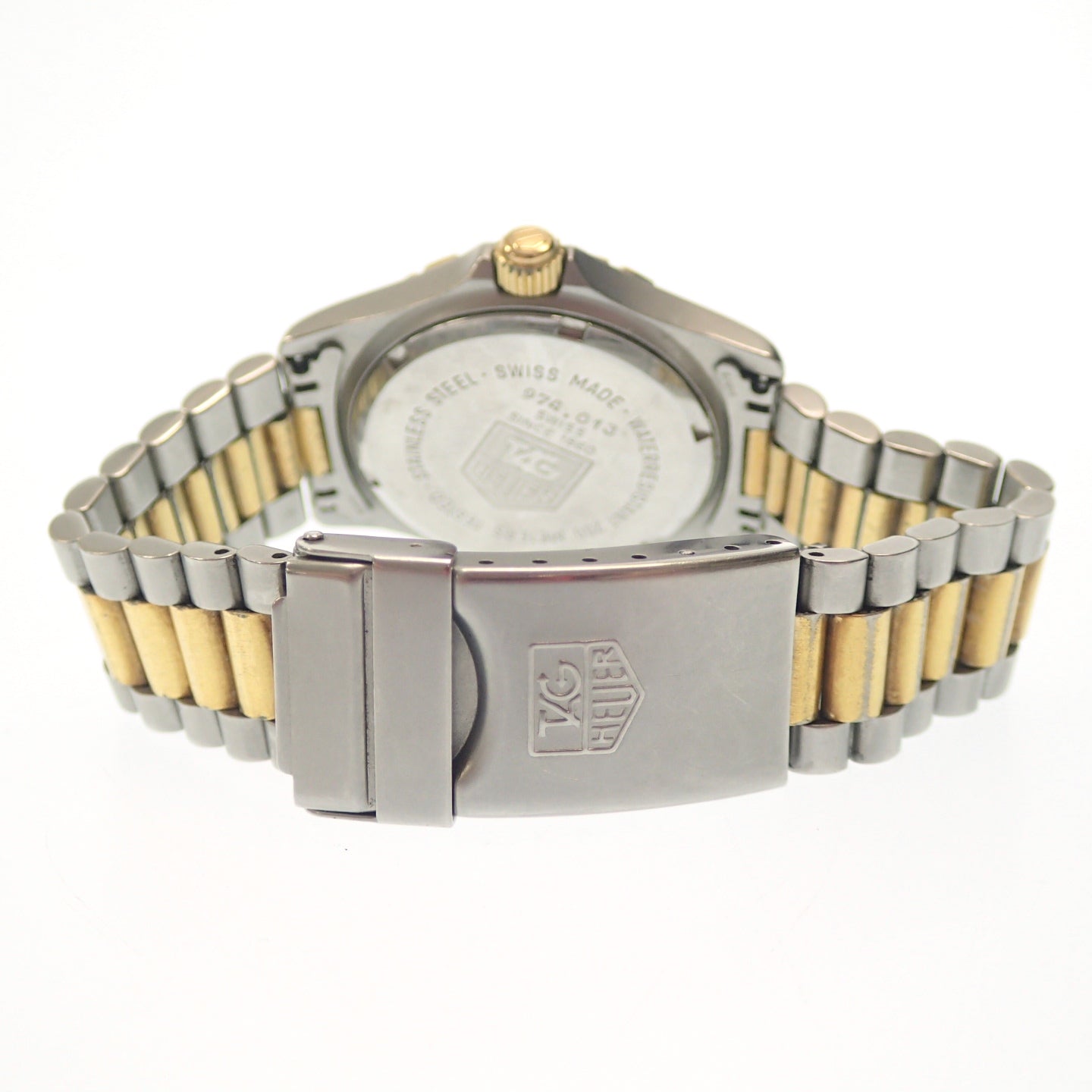 中古◆タグホイヤー 腕時計 974.013F 2000シリーズ プロフェッショナル200M デイト クォーツ シルバー×ゴールド TAG  HEUER【AFI2】