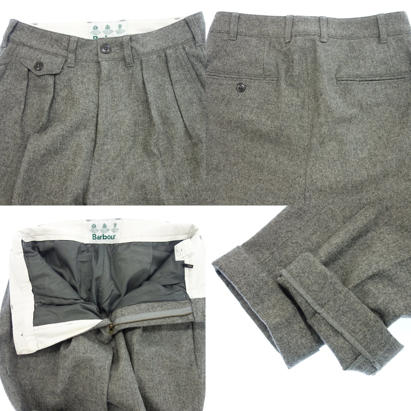 Used ◆ Barbour Setup Trent Blazer Slacks Wool Men's Gray S BARBOUR [AFB44] 