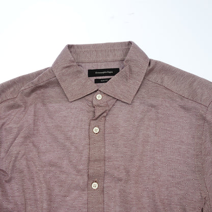 Good condition ◆ Ermenegildo Zegna long sleeve shirt cotton pink size 48 Ermenegildo Zegna [AFB5] 