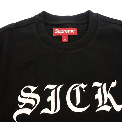 Good condition ◆ Supreme T-shirt Sick S/S Top 24SS Men's Black Size S Supreme [AFB52] 