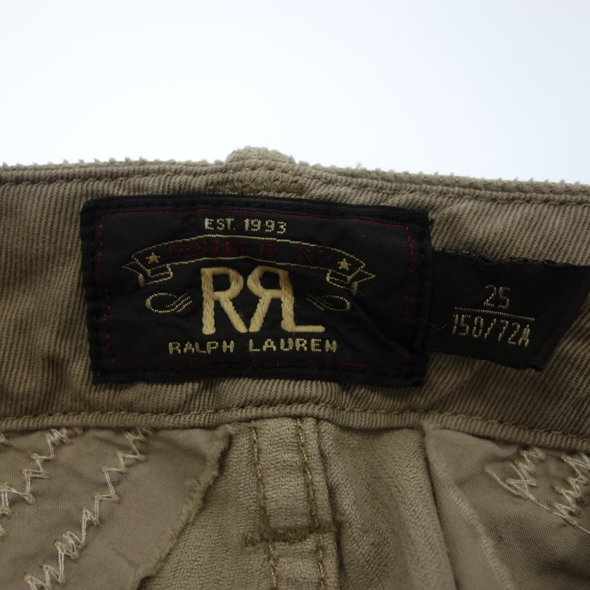 RRL コーデュロイパンツ サスペンダーボタン付 ユーズド加工