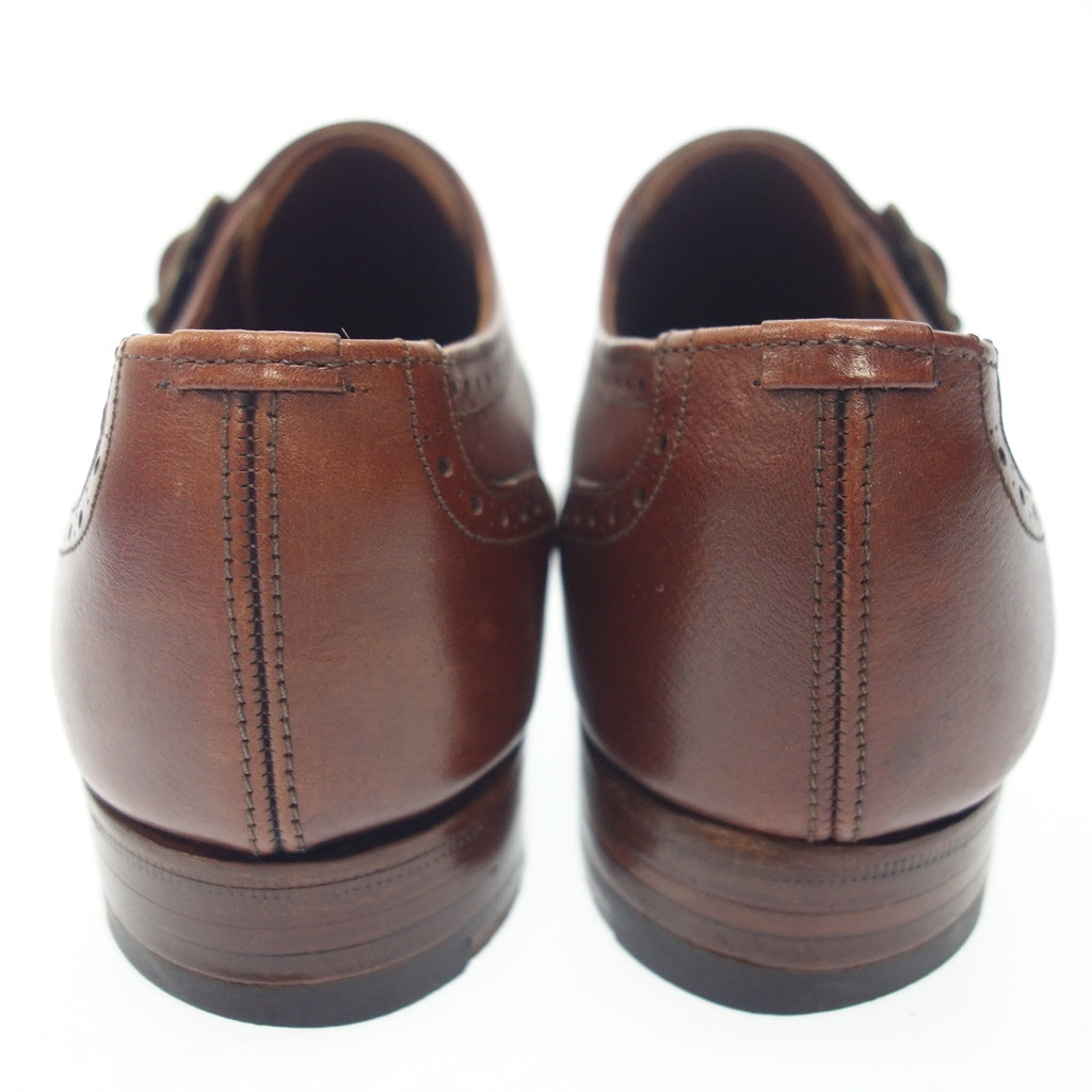 Used church leather shoes single monk full brogue men's brown size 55F church's [AFC29] 