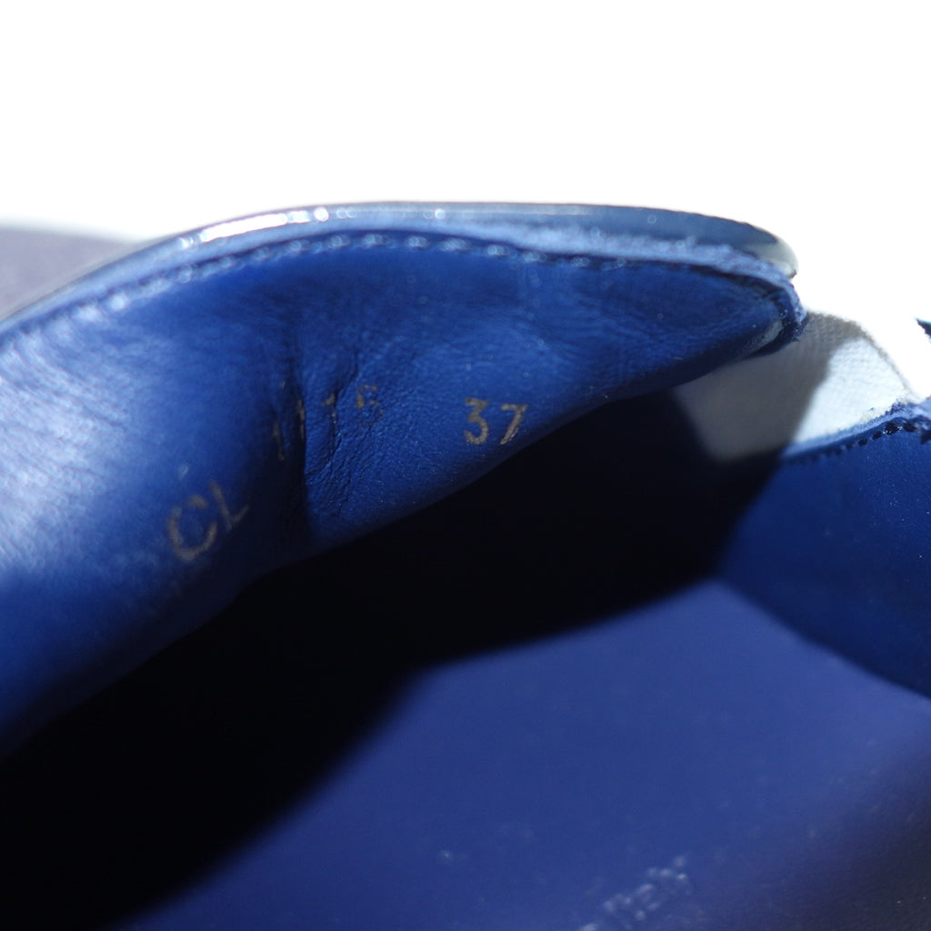 状况非常好 ◆ 路易威登皮革运动鞋套穿男士 37 蓝色 LOUIS VUITTON [AFC17] 