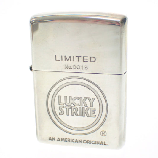 Zippo 2000 限量纯银 Sterling Lucky Strike 银 带木盒 操作未确认 ZIPPO [AFI18] [二手] 