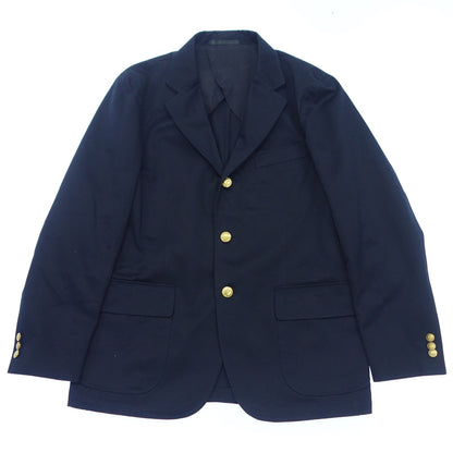 Good Condition◆DC White Tailored Jacket Blazer Navy Blurred Gold Button Cotton Men's Navy 48 DC WHITE [AFB16] 