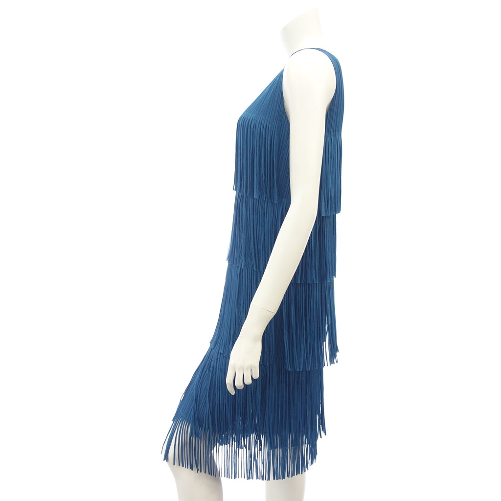 Very good condition ◆ Pleats Please Fringe Dress Women's Blue Size 2 PP71-JH796 PLEATS PLEASE [AFB25] 