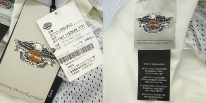 Harley Davidson Riding Jacket Mesh 97131-16VW White Black Men's S HARLEY DAVIDSON [AFA13] [Used] 