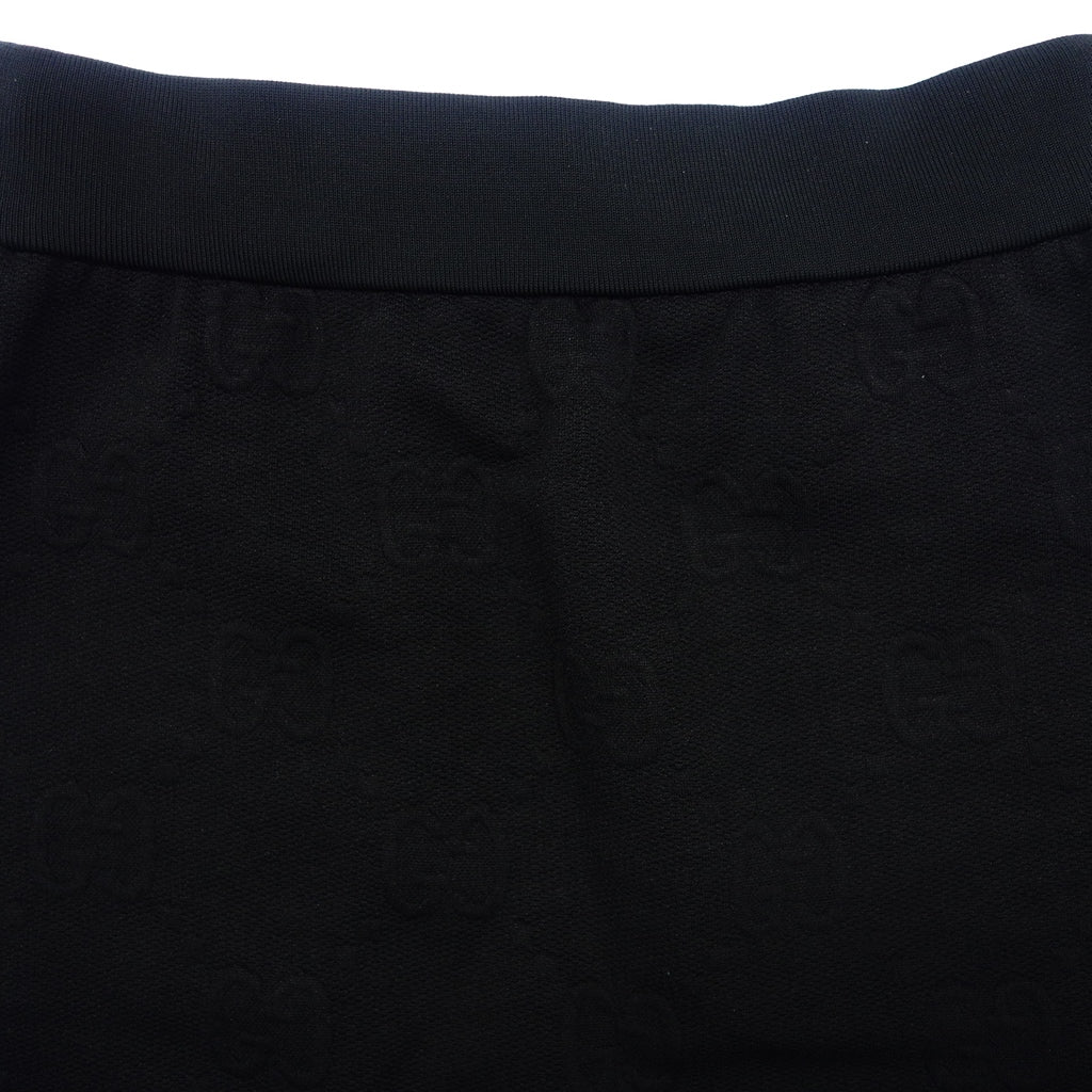 美品◆グッチ スカート ジャージージャカードスカート 655183 レディース XS ブラック GUCCI【AFB24】