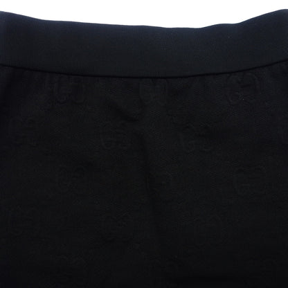美品◆グッチ スカート ジャージージャカードスカート 655183 レディース XS ブラック GUCCI【AFB24】