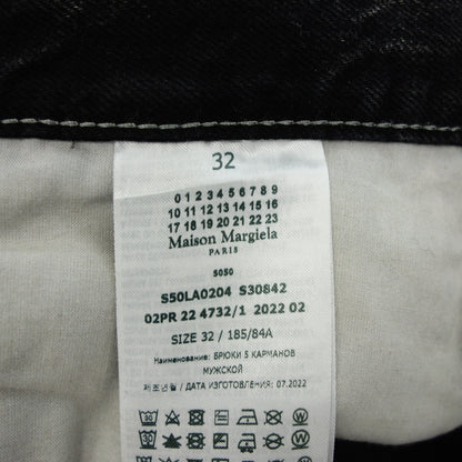 Maison Margiela Denim Pants Paint S50LA0204 Men's 32 Black Maison Margiela [AFB22] [Used] 