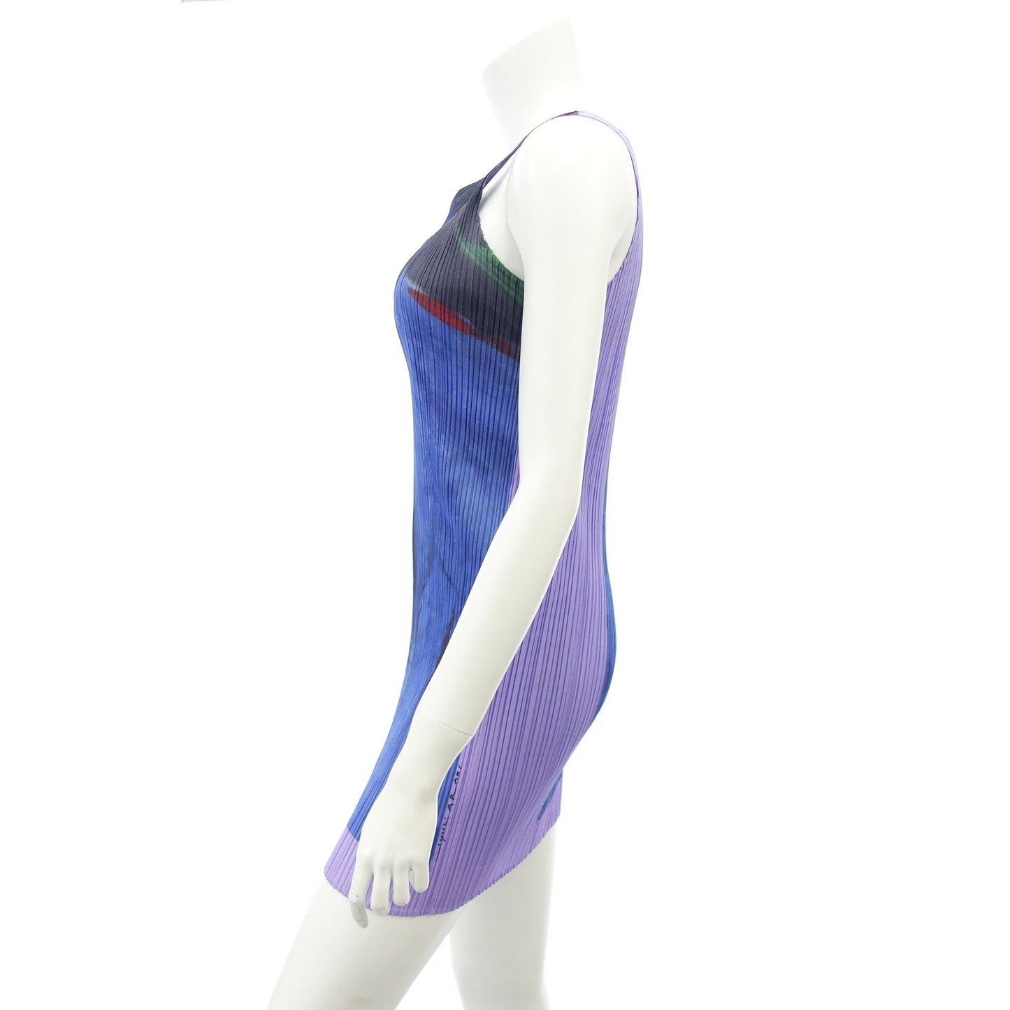 Good condition ◆ Pleats Please Issey Miyake One Piece Nobuyoshi Araki Araki Colored Girl Purple F PLEATS PLEASE [AFB17] 