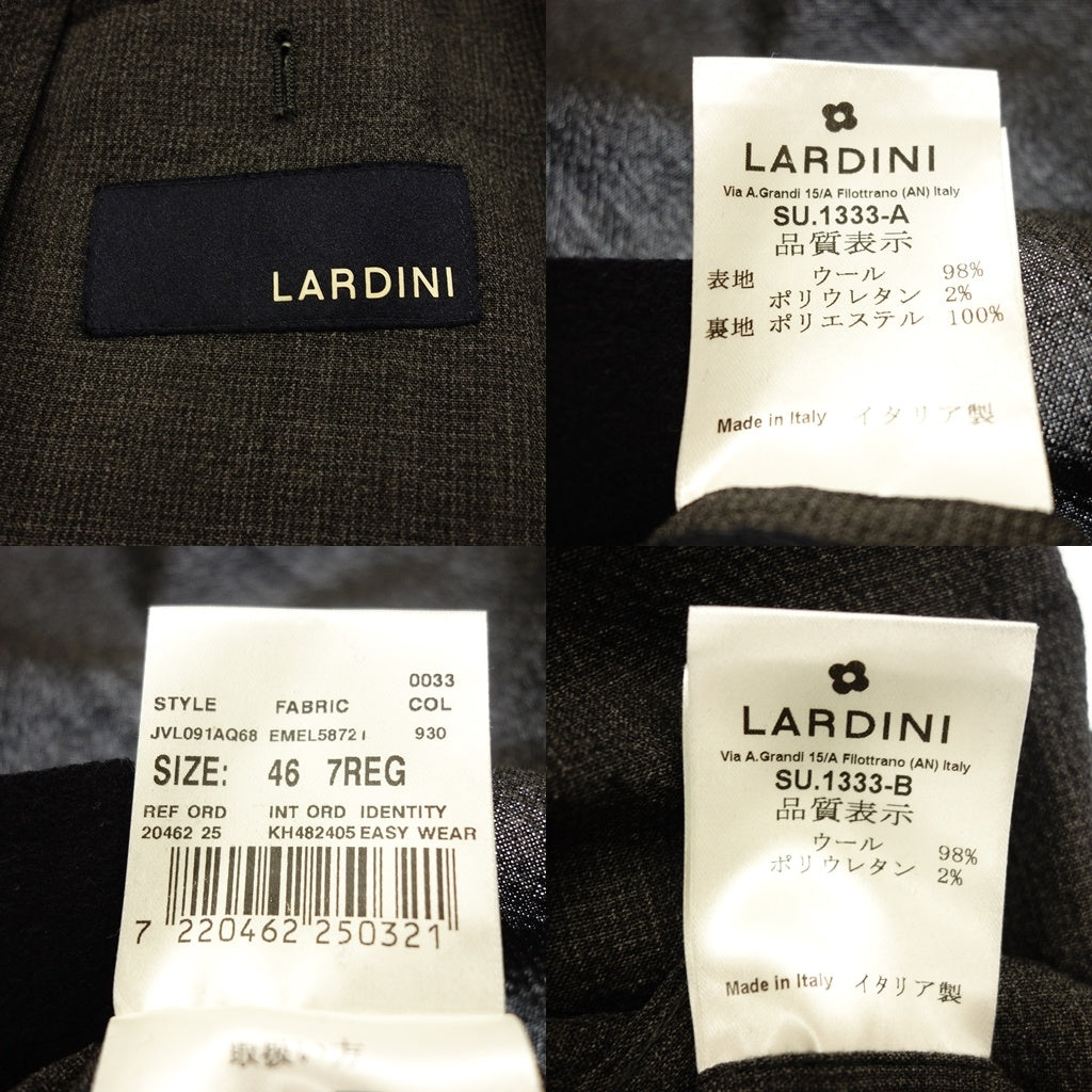 Very good condition ◆Lardini Suit Setup Easy Wear Packable SU.1333-A 46 Size Men's Gray Domestic Genuine Product LARDINI [AFB31] 