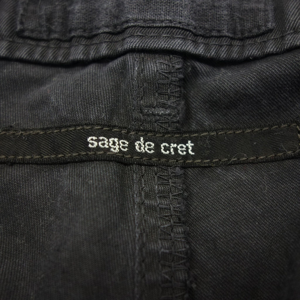 中古◆サージェデクレ カーゴパンツ メンズ サイズL ブラック 8268-190 SAGE DE CRET【AFB33】