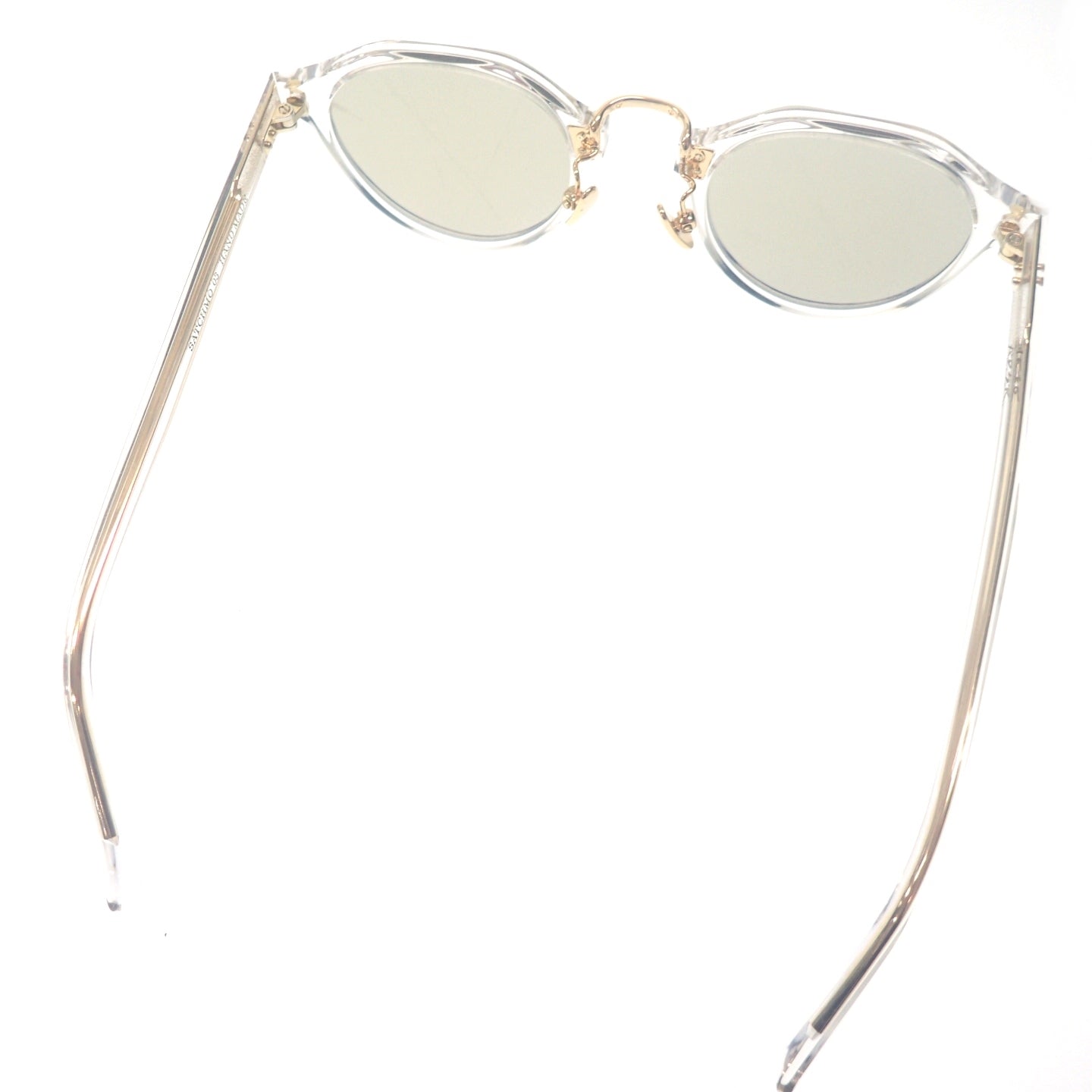 Very good condition ◆ ADSR Sunglasses Satchmo 03 Clear x Gold with case ADSR SATCHMO 03 [AFI13] 