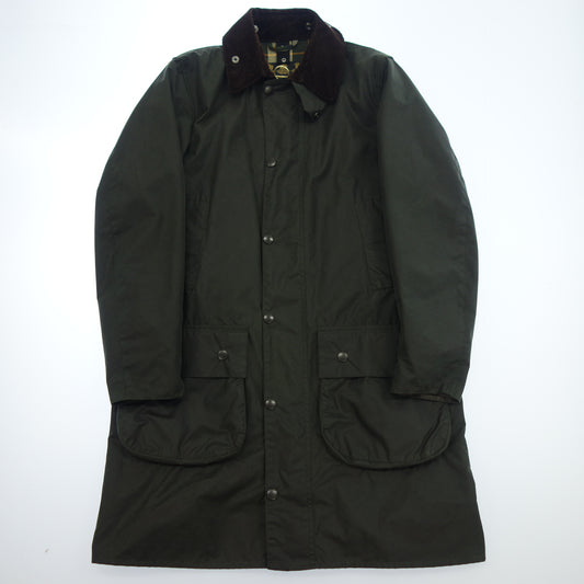 Good Condition ◆ Barbour Oiled Jacket SL Border Sage Khaki Men's Size 38 Men's Khaki Barbour [AFA2] 