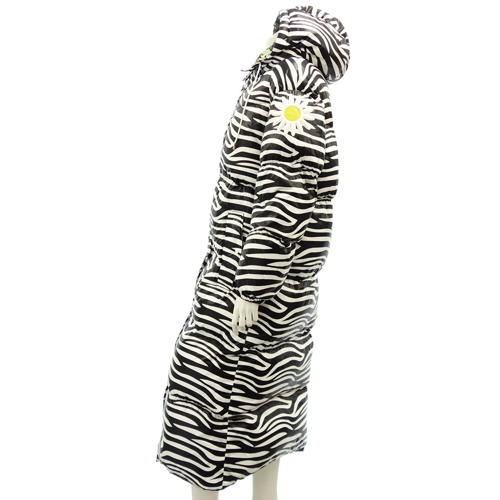 Like new◆Moncler Tippi Down Jacket Coat Zebra Pattern Richard Quinn 2019 Women's 0 Black x White MONCLER GENIUS [AFA8] 