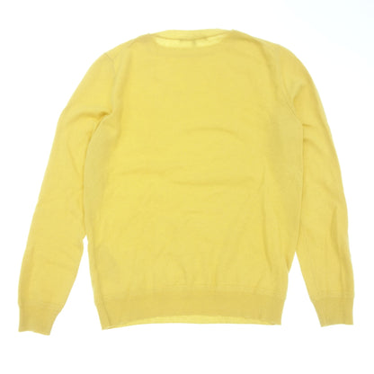 Gucci knit sweater cashmere 369063 men's yellow M GUCCI [FAB16] [Used] 