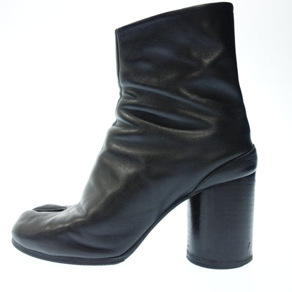二手 ◆ Maison Margiela 皮革靴 Tabi Tabi 女式 39.5 黑色 Maion Margiela [AFC4] 