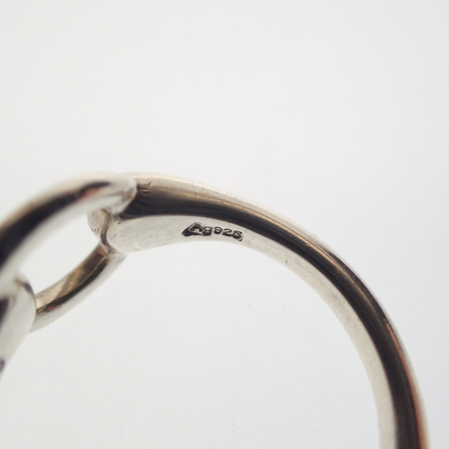 Good Condition◆Hermes Ring Horsebit Ring Ag925 Silver No. 12 HERMES [LA] 