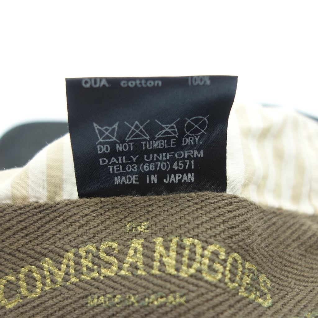 Very good condition◆Comes and Goes Cause 6 Panel Cap Men's Black COMESANDGOES [AFI22] 