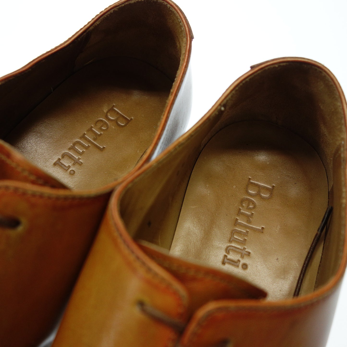 Good condition ◆ Berluti Whole Cut Shoes Piercing Collection Tiger Patine Hand Dyed Men's 5 Brown BERLUTI [AFD3] 