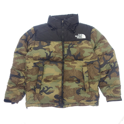 状况良好 ◆ The North Face 羽绒服新颖 Nuptse ND92336 男式卡其色尺码 L 迷彩图案 THE NORTH FACE [AFA2] 