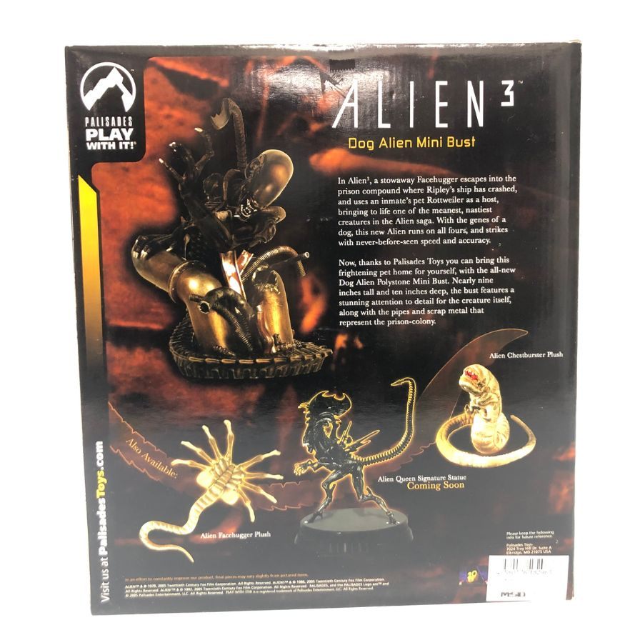 Very good condition ◆ Palisades Figure Alien 3 Dog Alien Mini Bust Limited to 2000 PALISADES [7F] [Used] 