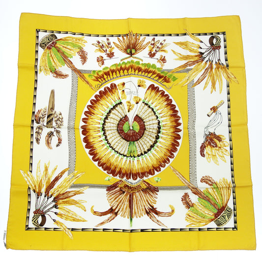 Hermes Scarf Carre90 BRAZIL Silk Ladies Multicolor HERMES [AFI1] [Used] 