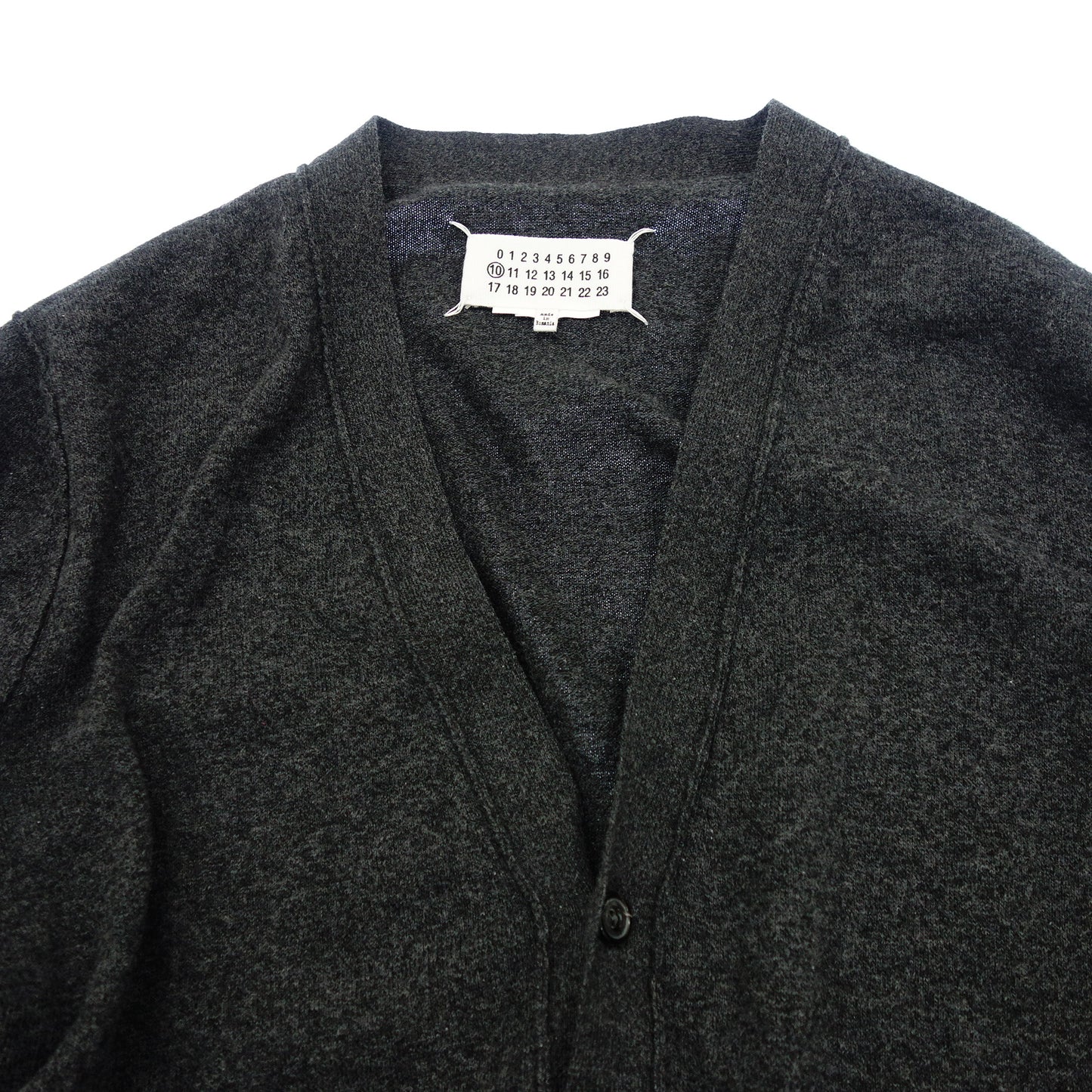 Maison Margiela Knit Cardigan Elbow Patch Men's Gray S Maison Margiela [AFB34] [Used] 