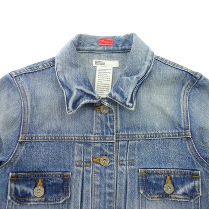 Good condition◆Double standard closing denim jacket 5501064A Women's Blue 36 [AFB22] 