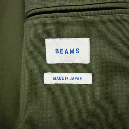 中古◆ビームス 2Bジャケット 11-16-1072 コットン ストレッチ メンズ オリーブ BEAMS【AFB24】