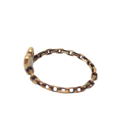 Good condition◆Dior ring heart gold approx. 12.5 DIOR [AFI12] 