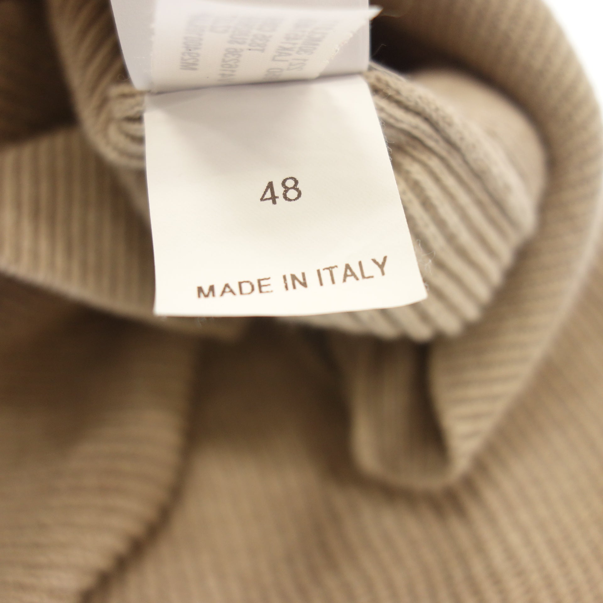 美品◆ブルネロクチネリ ニットパーカー コットン プルオーバー メンズ ベージュ サイズ48 BRUNELLO CUCINELLI【AFB29】