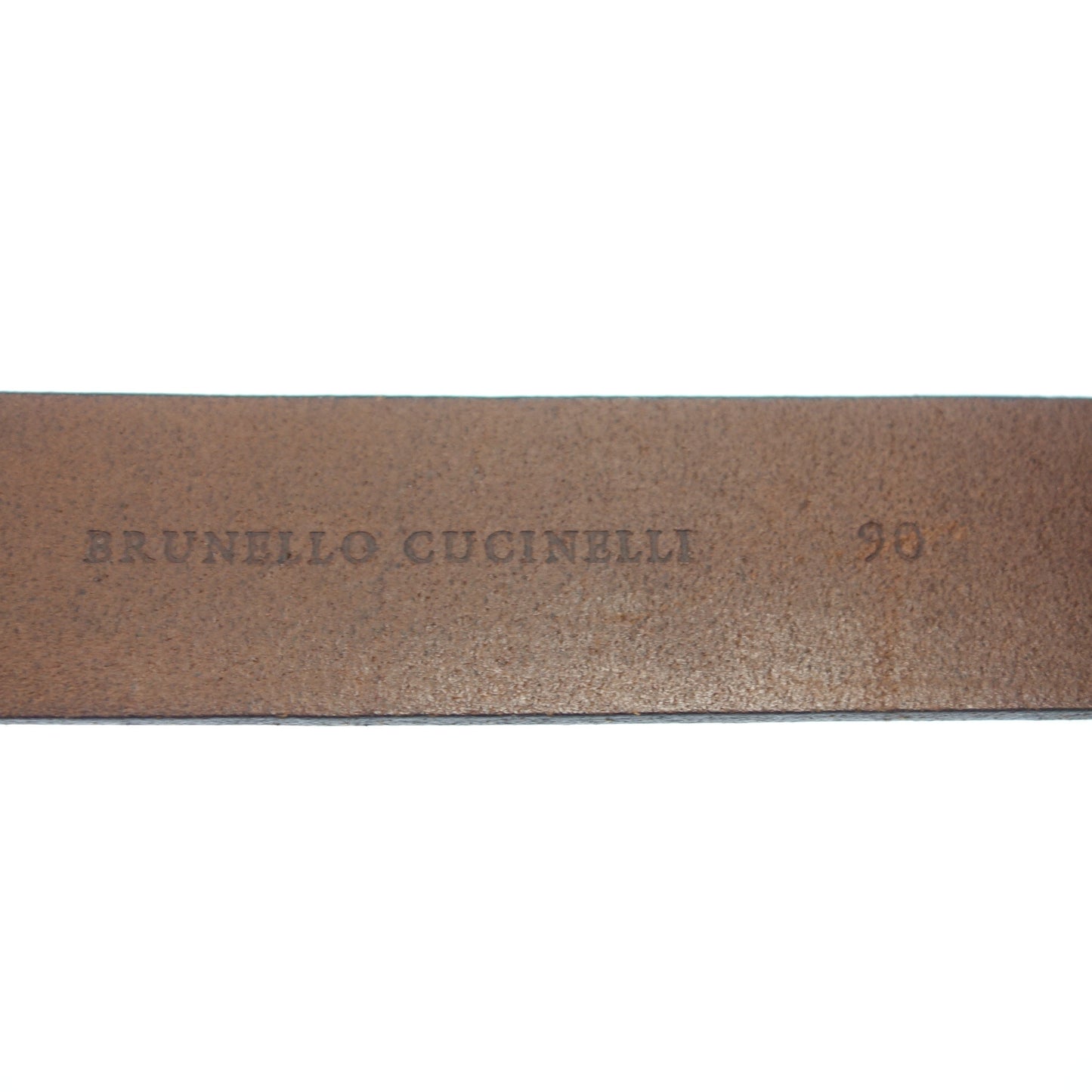 Brunello Cucinelli 皮革腰带环尺寸 90 棕色 BRUNELLO CUCINELLI [AFI13] [二手] 