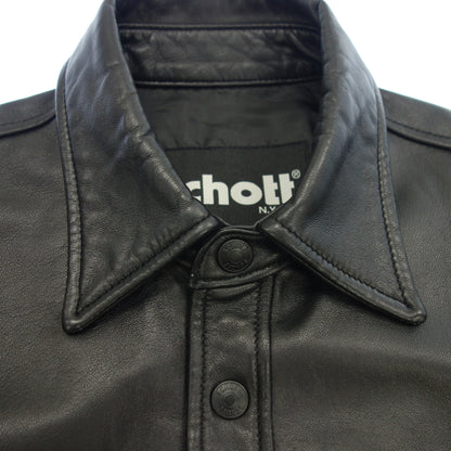 Good condition ◆ Schott Leather Coach Jacket Sheepskin 3111064 Black Size M Men's Schott [AFG1] 