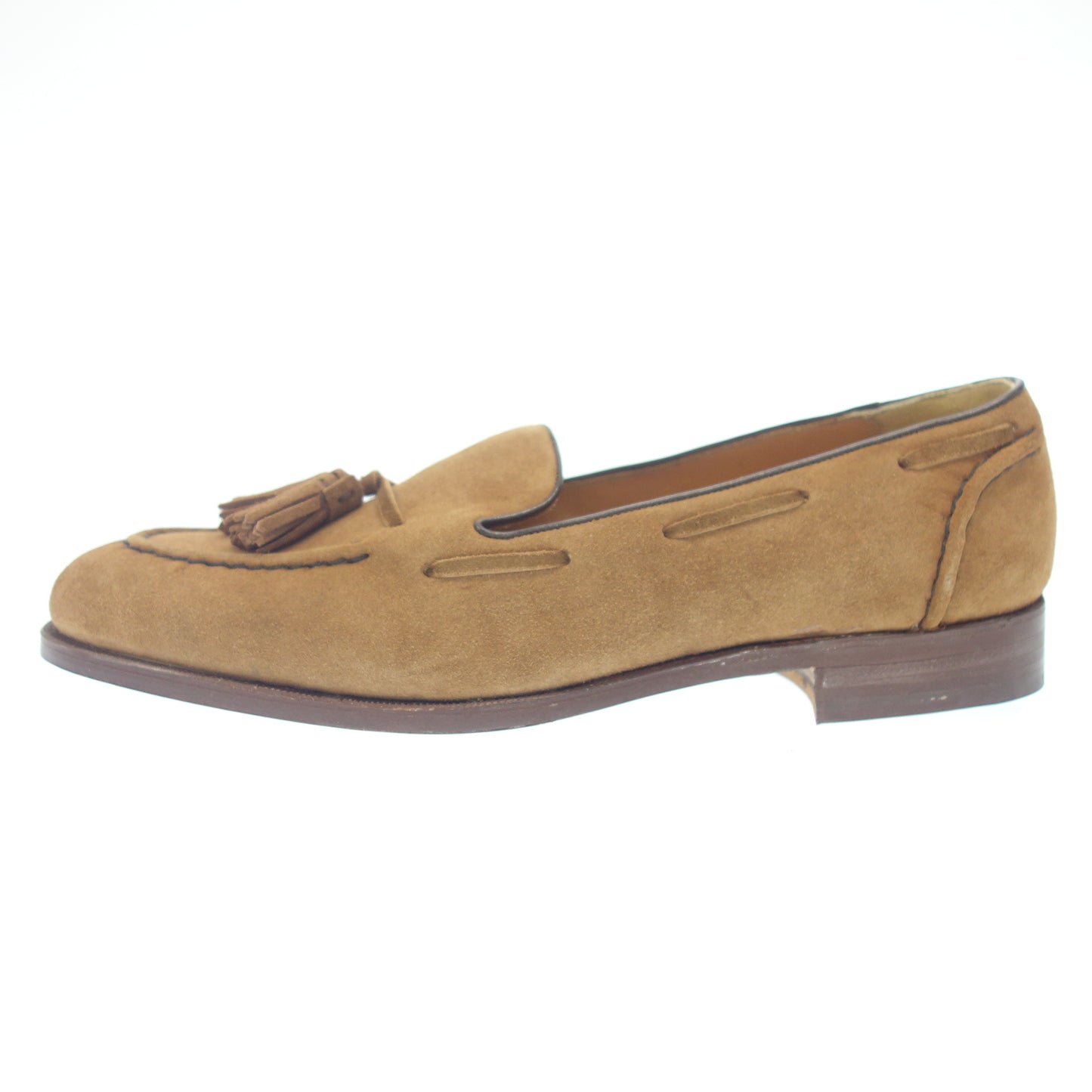 Very beautiful item◆Ralph Lauren Tassel Loafer Suede Beige Size 26.5cm RALPH LAUREN 