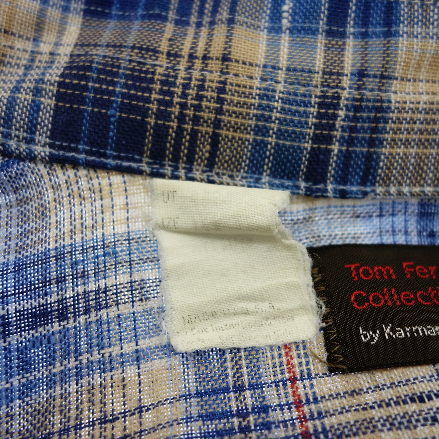 中古◆ジェーシーペニー ウエスタンシャツ Tom Ferguson Collection メンズ 青系 J.C.Penney【AFB5】