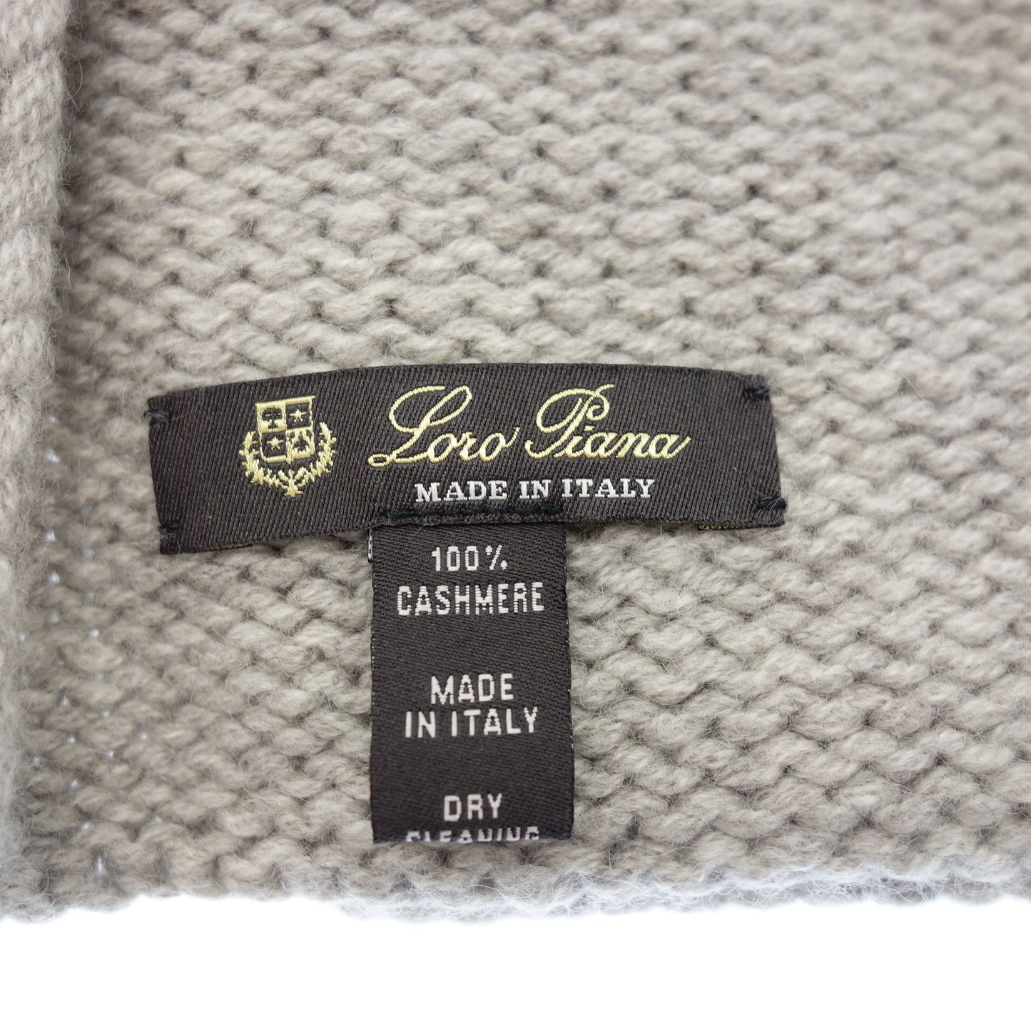 状况良好 ◆ Loro Piana 围巾 100% 羊绒 意大利制造 灰色 Loro Piana [AFI20] 