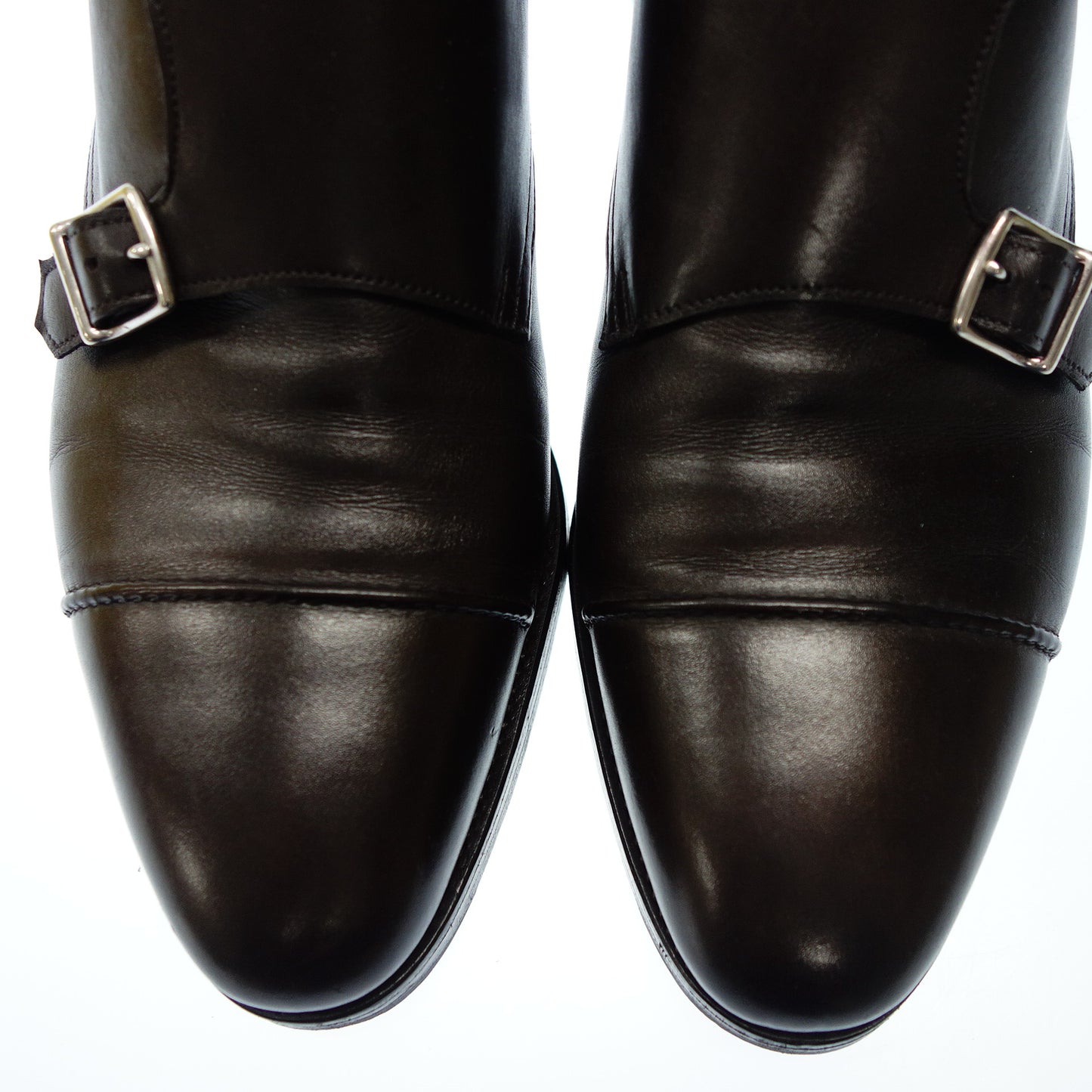 Good Condition◆John Lobb Double Monk Boots WILLIAMⅡBOOT Men's 7 Brown JOHN LOBB [AFD8] 