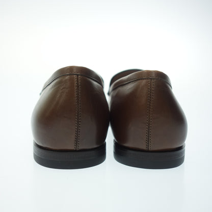 Very good condition ◆Salvatore Ferragamo Leather Loafer Gancini Silver Hardware Men's 7 Brown Salvatore Ferragamo [AFD6] 