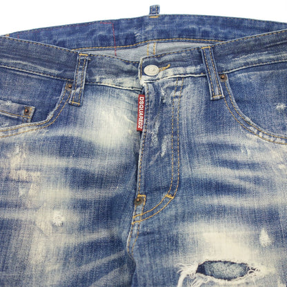 Good condition◆Dsquared Denim Pants Canada Patch Button Fly Men's Blue Size 42 Dsquared2 [AFB14] 