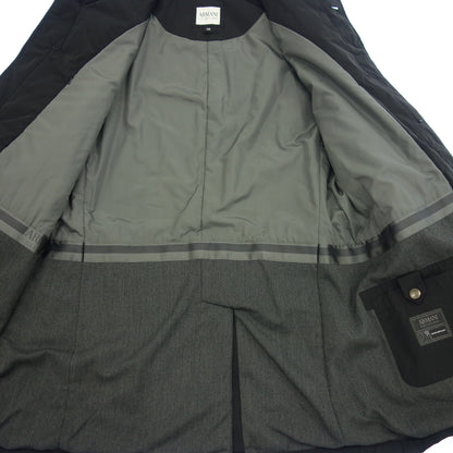 中古◆アルマーニ コレッツォーニ ステンカラーコート メンズ ブラック系 サイズ50 ARMANI COLLEZIONI【AFB38】