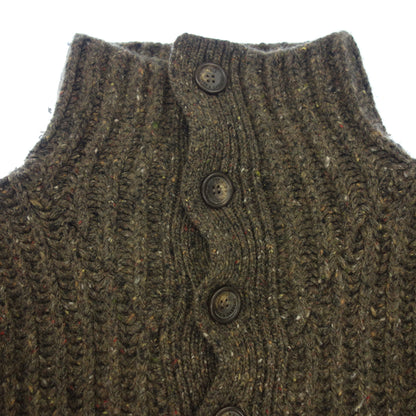 Good condition◆D&amp;G knit low gauge lambswool cashmere blend all over pattern ladies brown size L D&amp;G [AFB10] 