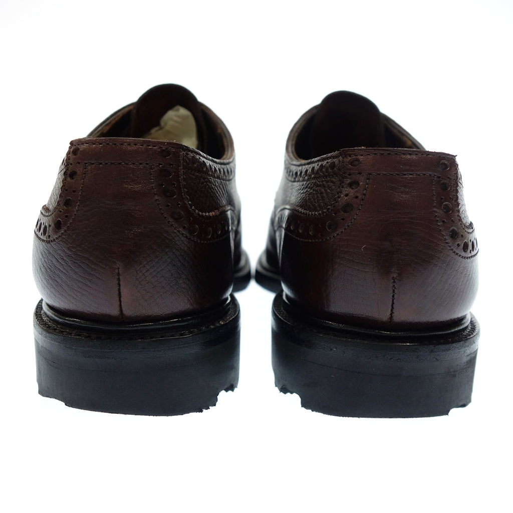 状况良好◆Edward Green 皮鞋 Wing Tip BORROWDALE 犹他小牛皮男式 7.5 棕色 EDWARD GREEN [LA] 