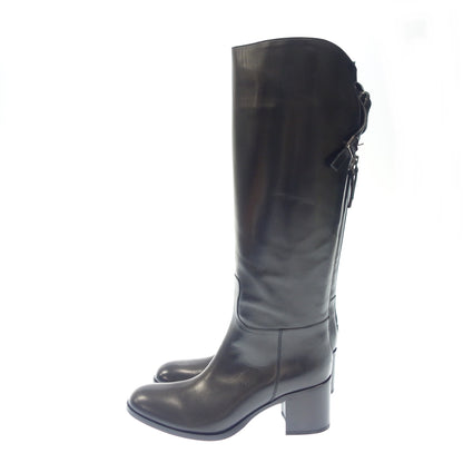 Good condition ◆ Sartre long boots SR2652 Women's Black Size 38 SARTORE [AFD12] 