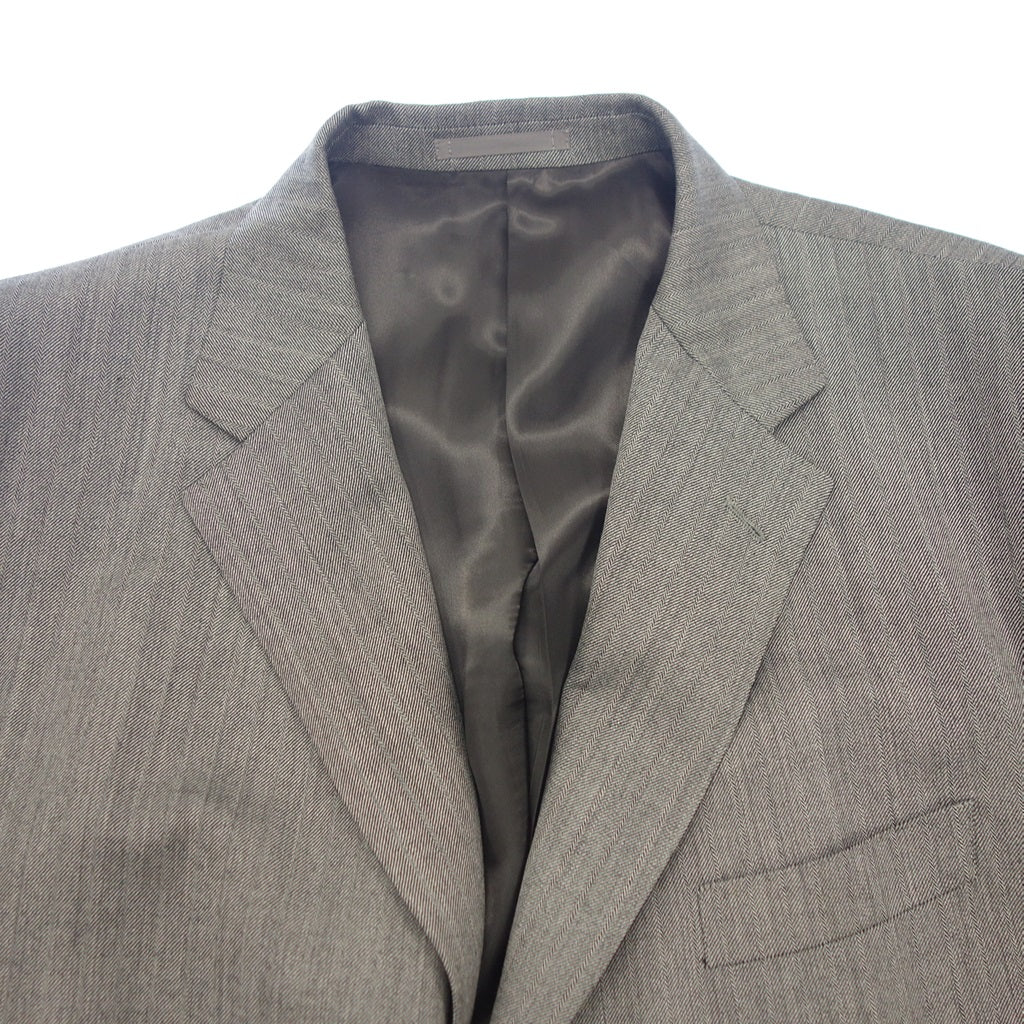 Very beautiful item◆Christian Orani Suit Wool Men's Gray Size 108 Christian Orani [AFB41] 