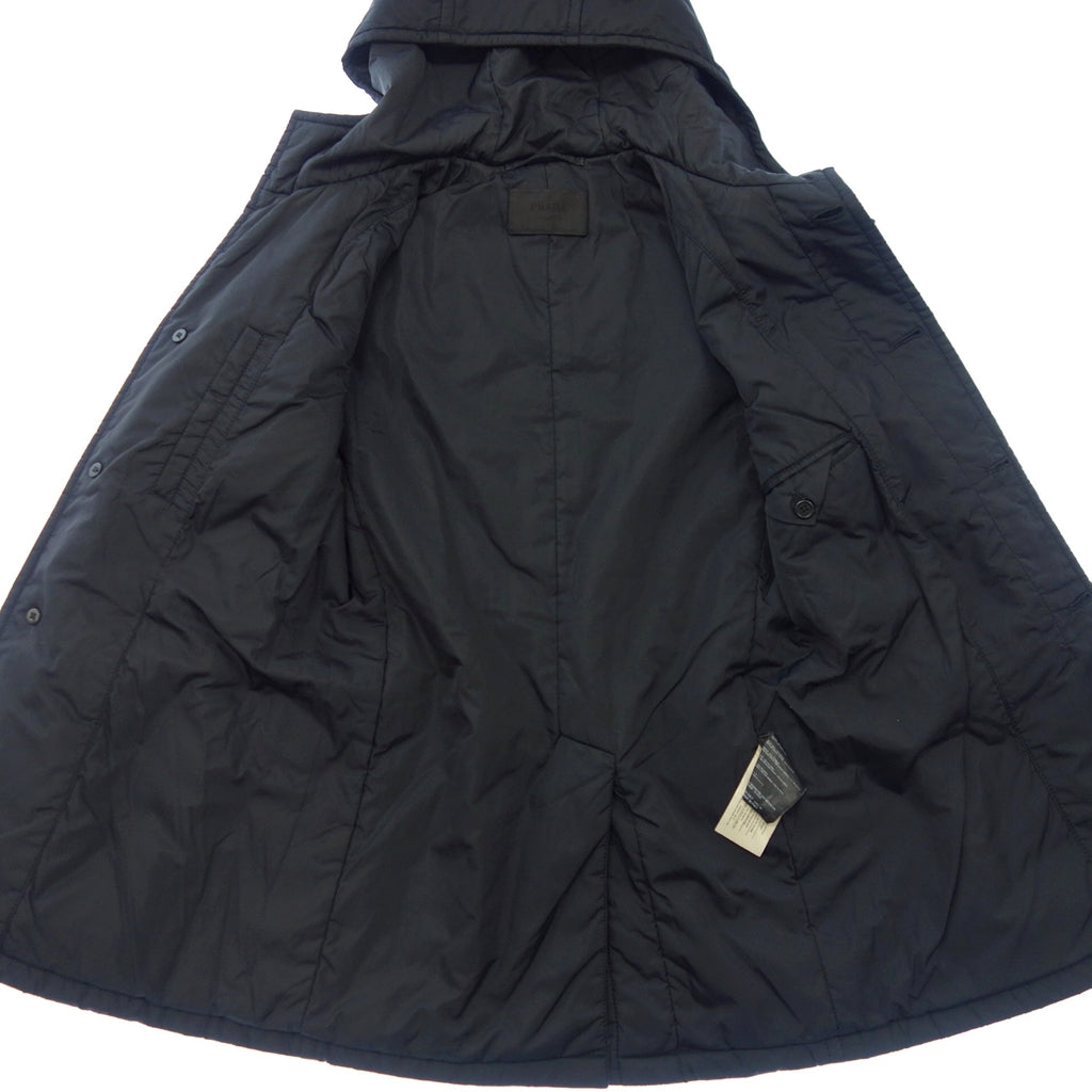 Used ◆Prada nylon jacket hood batting men's 44 black PRADA [AFB48] 