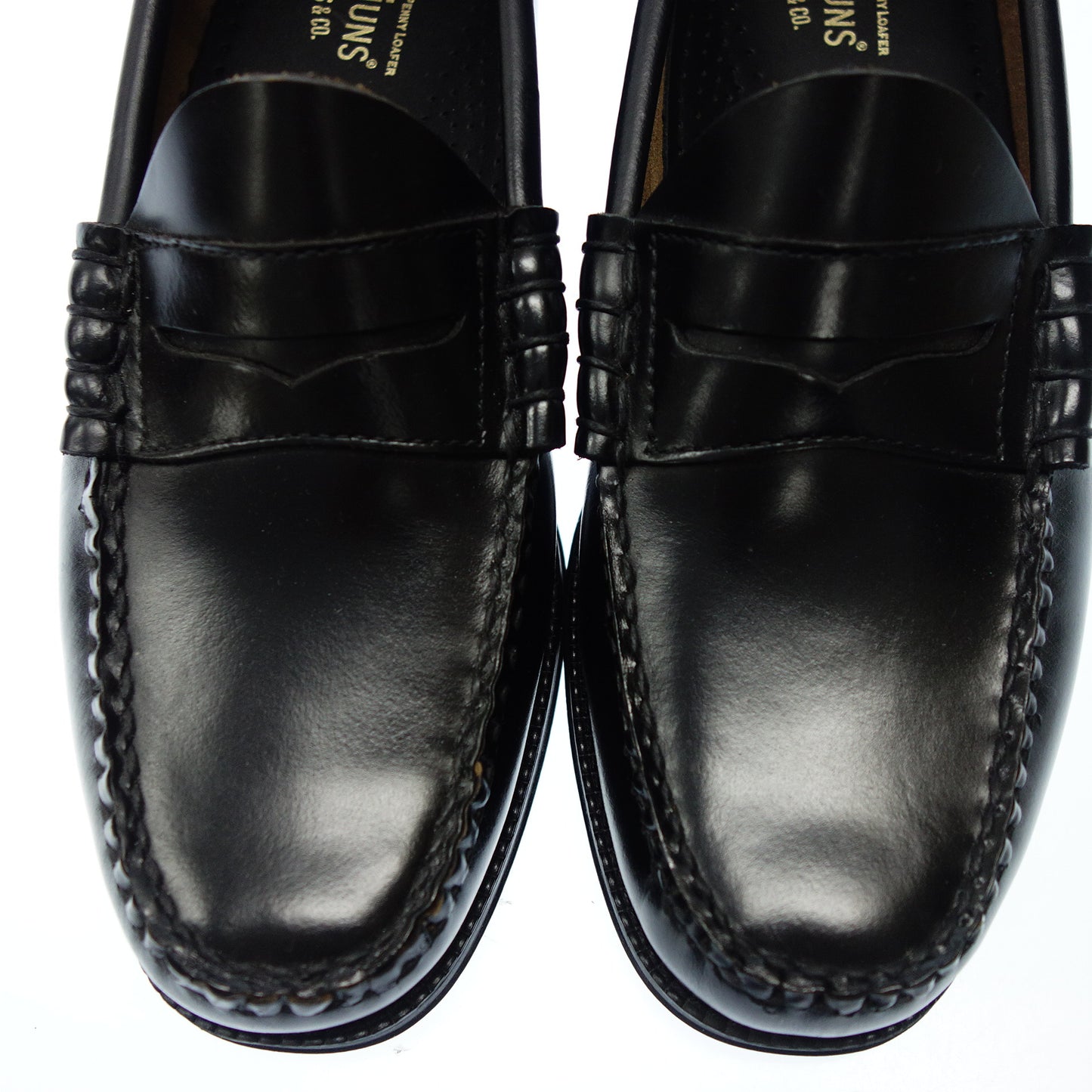 Very good condition◆GHB coin loafers leather shoes men's 6.5 black GHBASS [AFC9] 